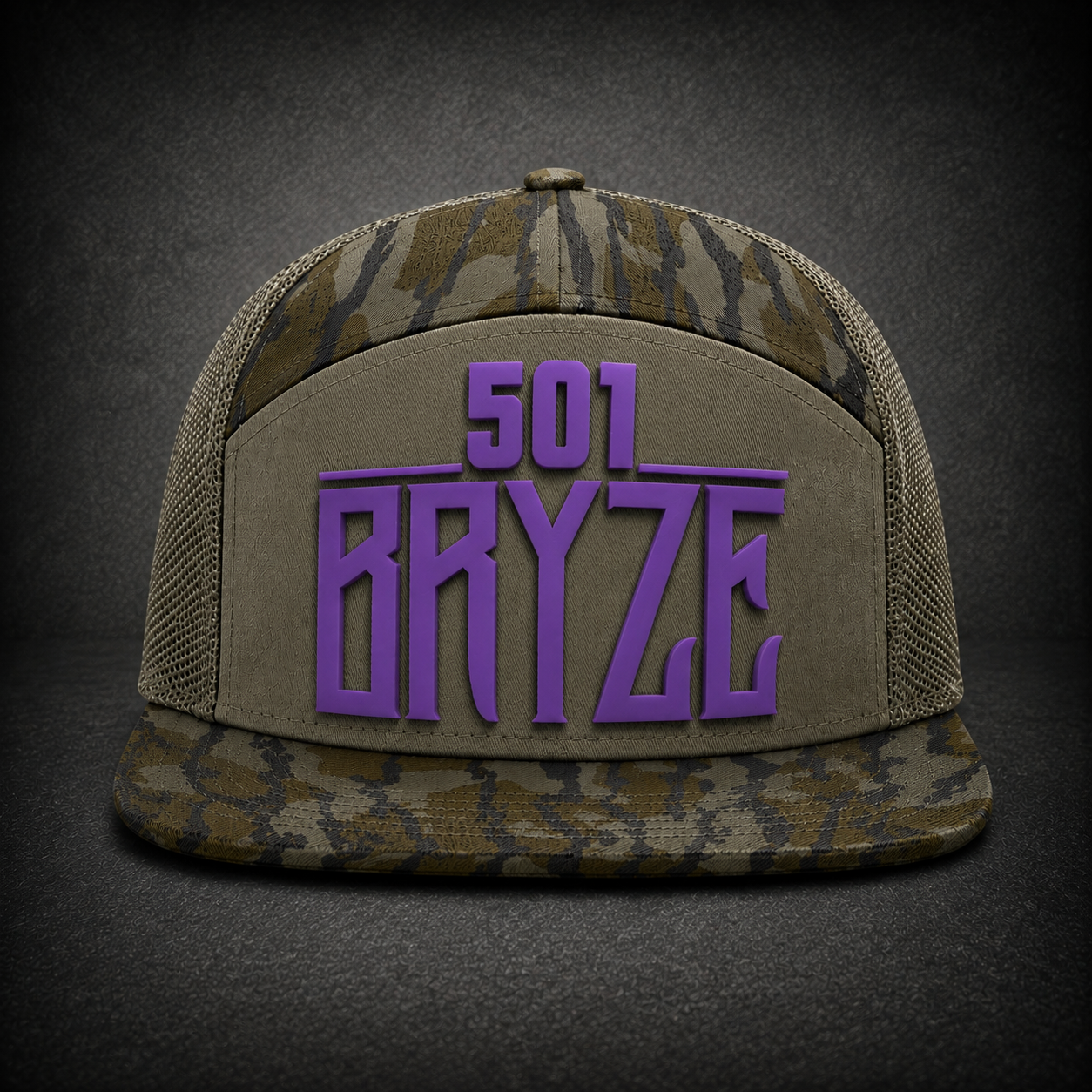 501Bryze Camo Snapback Trucker Hat