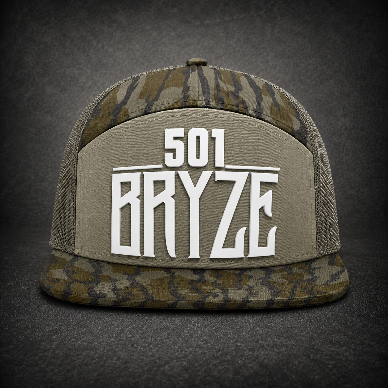 501Bryze Camo Snapback Trucker Hat