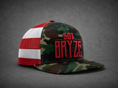 501Bryze 'Merica Camo Snapback Trucker Hat