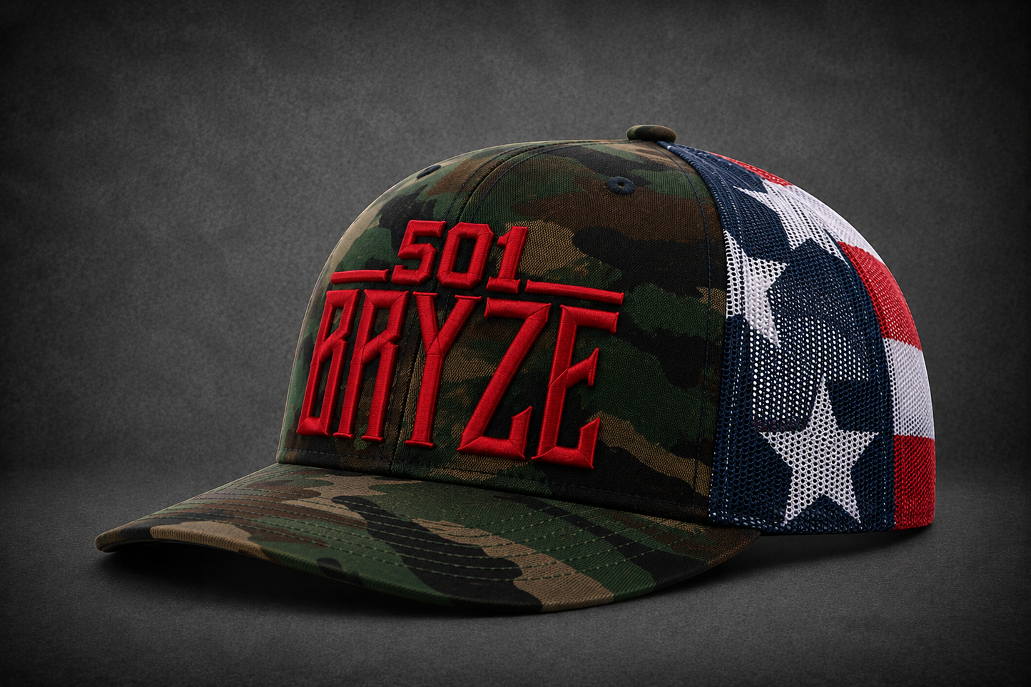 501Bryze 'Merica Camo Snapback Trucker Hat